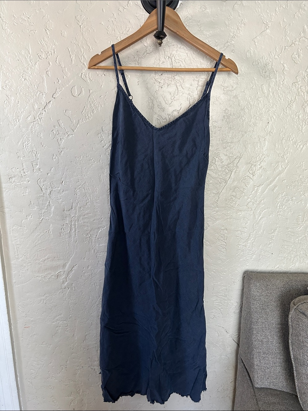 MOTHER The Slip Up Dress - Navy